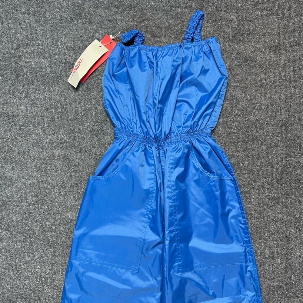 Iykenmail Womens Xiu Na Suit Jumpsuit Blue Pockets Sleeveless Jogger M New - Picture 3 of 8